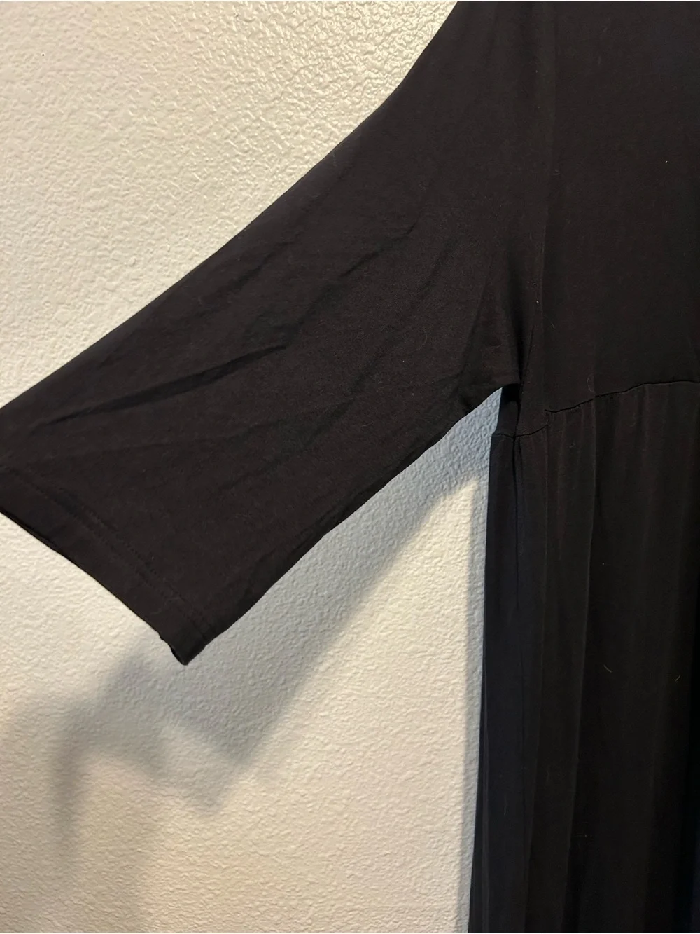 Ulla Popken Black Wrap-Front Maxi Dress